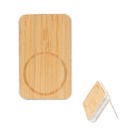 NATURAL Mag Max Bamboo Wireless Charger Power Bank plain grouped