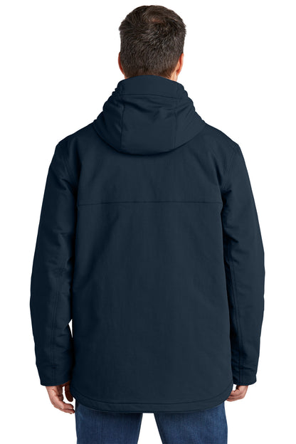 Navy Carhartt Super Dux Insulated Hooded Coat CT105533