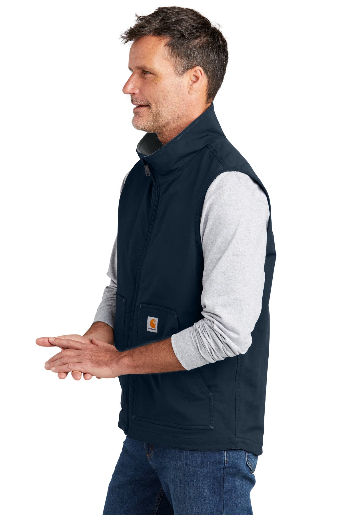 Navy Carhartt Super Dux Soft Shell Vest CT105535