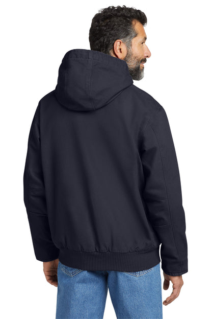 Navy Carhartt Tall Washed Duck Active Jac. CTT104050