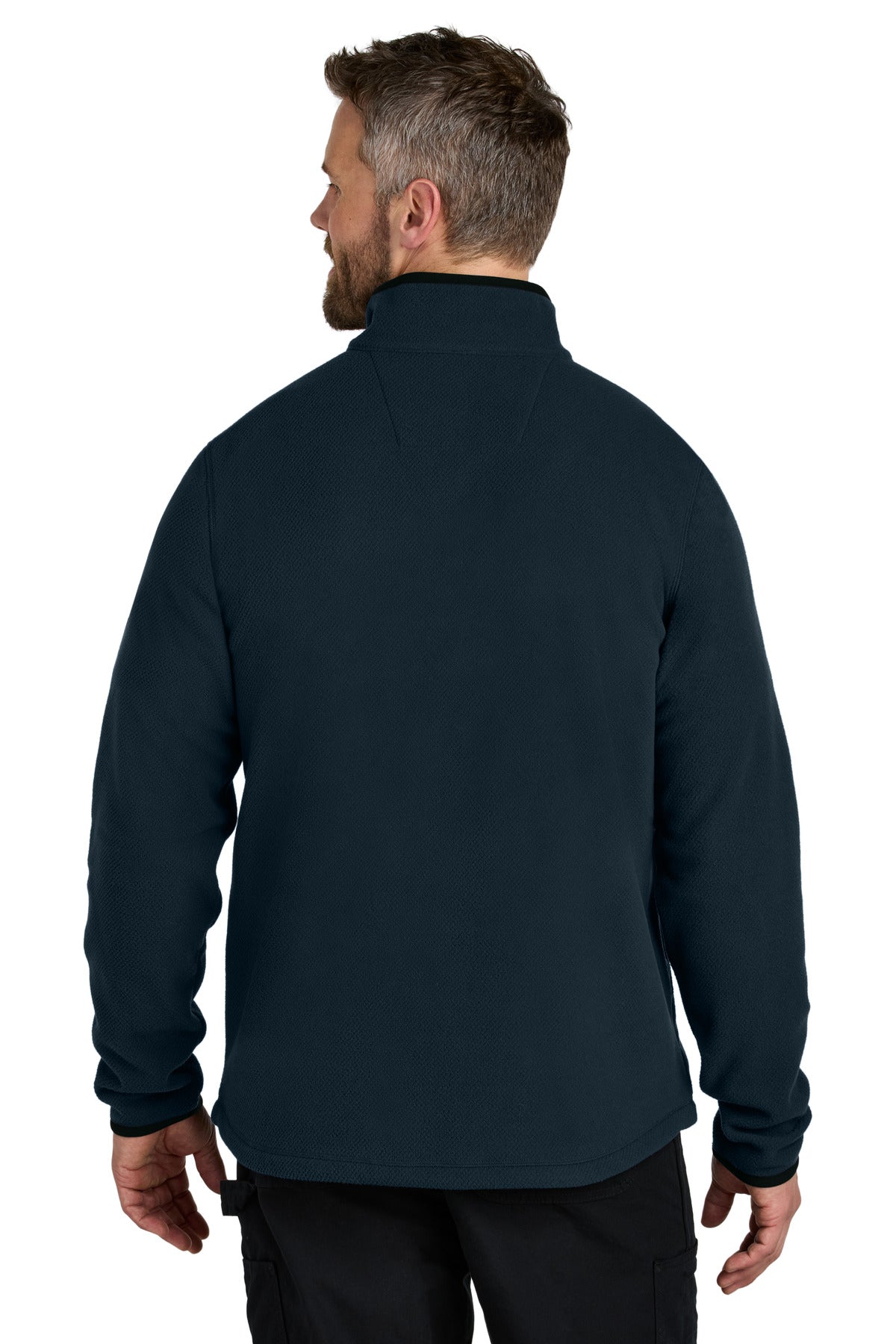 Navy Carhartt Textured 1/2-Zip Fleece Jacket CT106417