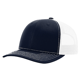 NAVY/WHITE Richardson 112+ R-Flex Adjustable Trucker Cap