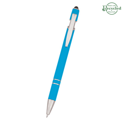 NEON BLUE ROSLIN INCLINE STYLUS PEN plain grouped
