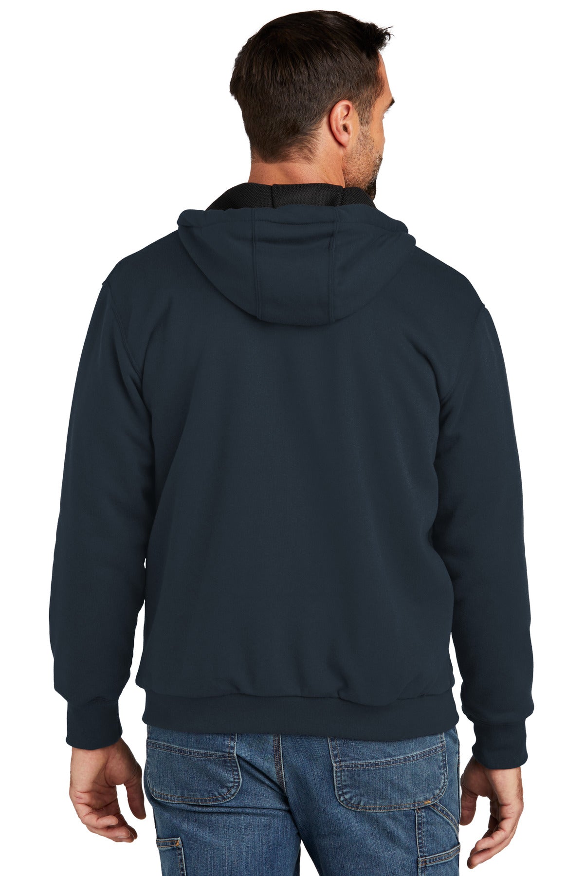 NewNavy Carhartt Midweight Thermal-Lined Full-Zip Sweatshirt CT104078