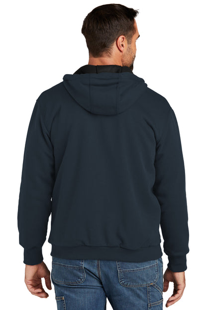 NewNavy Carhartt Midweight Thermal-Lined Full-Zip Sweatshirt CT104078