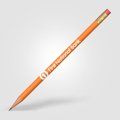 Orange (Barrel) Round Pencil