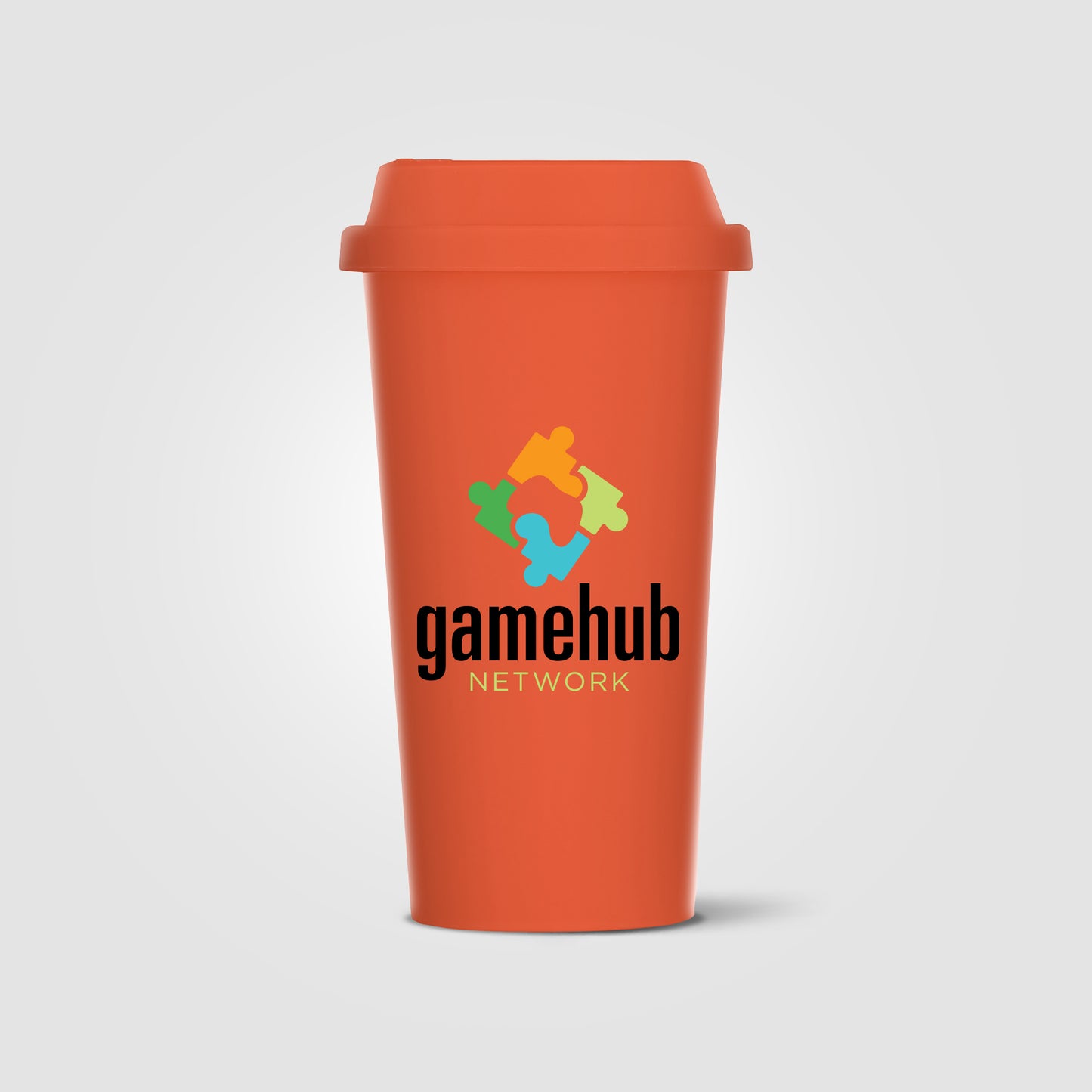 Orange (Lid) Costa Rica - 16 oz. Wheat Plastic Tumbler