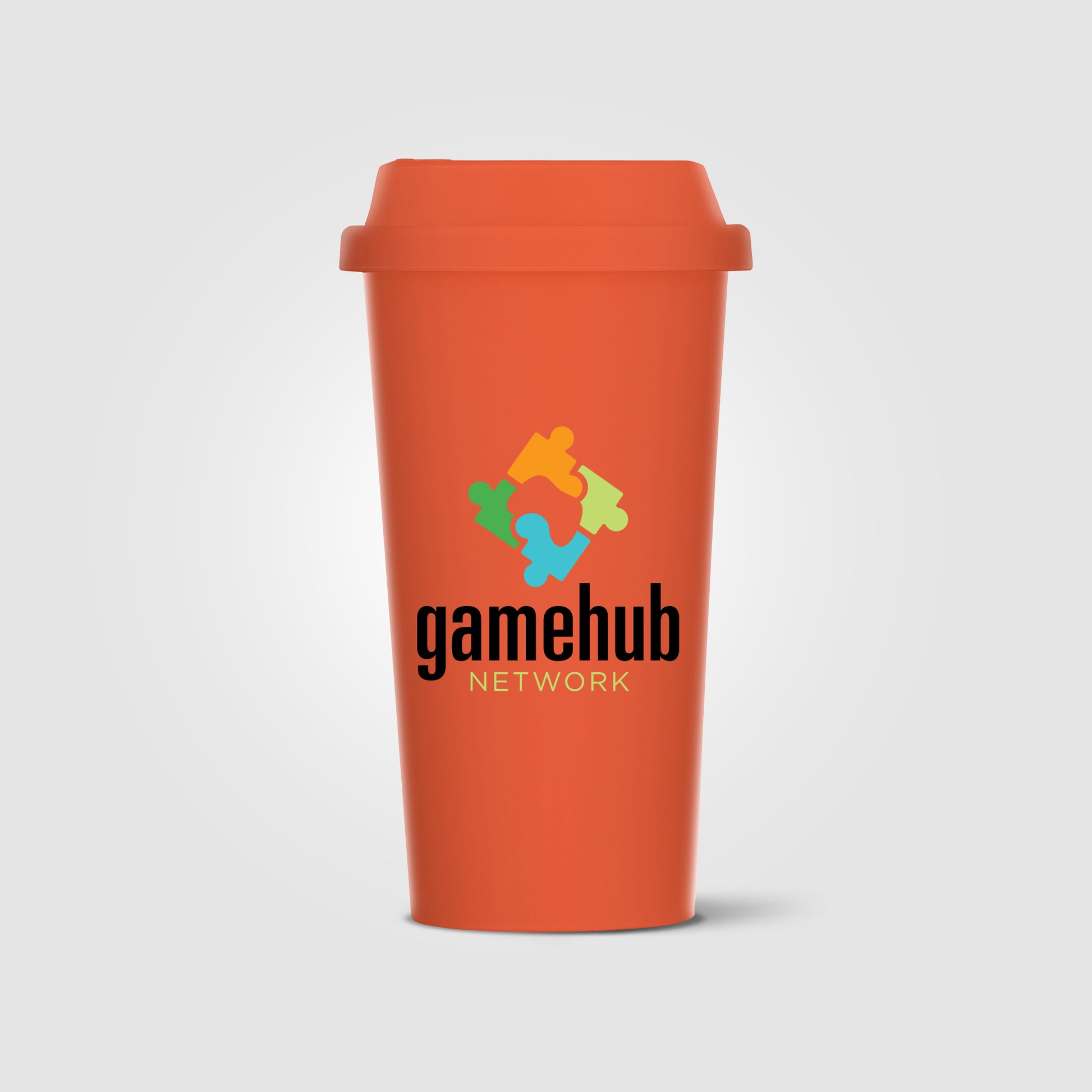 Orange (Lid) Costa Rica - 16 oz. Wheat Plastic Tumbler