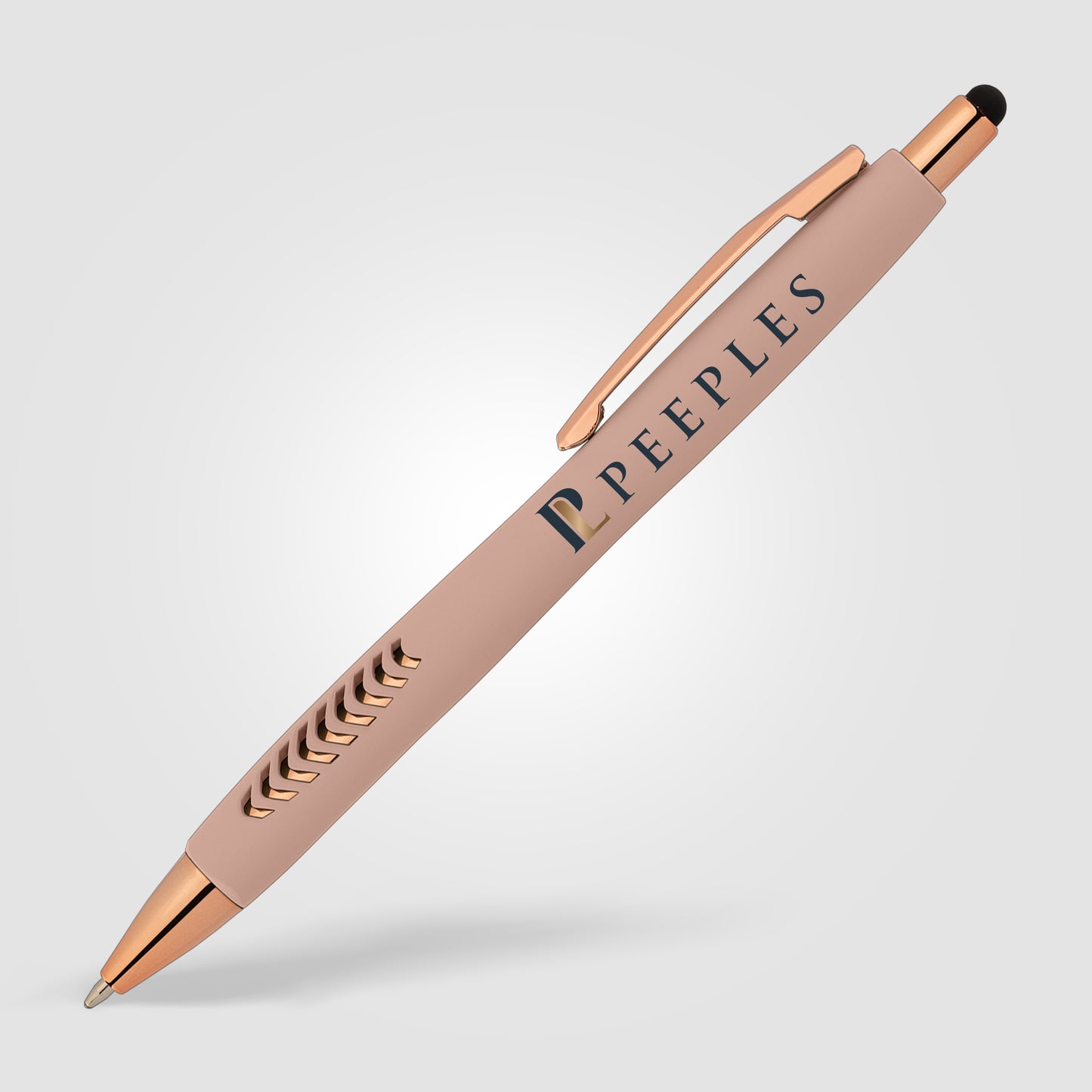 Pink (Barrel) Avalon Softy Rose Gold Designer Pen w/ Stylus