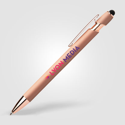 Pink (Barrel) Ellipse Gel Softy Rose Gold w/Stylus