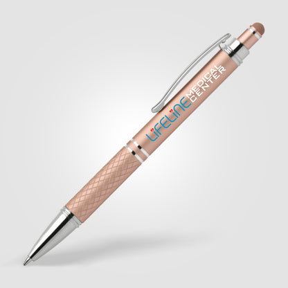 Pink (Barrel) Phoenix Softy Metallic w/ Stylus