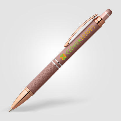 Pink (Barrel) Phoenix Softy Rose Gold Gel Pen w/Stylus