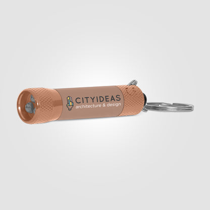 Pink (Product) Chroma Softy Monochrome Metallic - LED Flashlight with Keyring