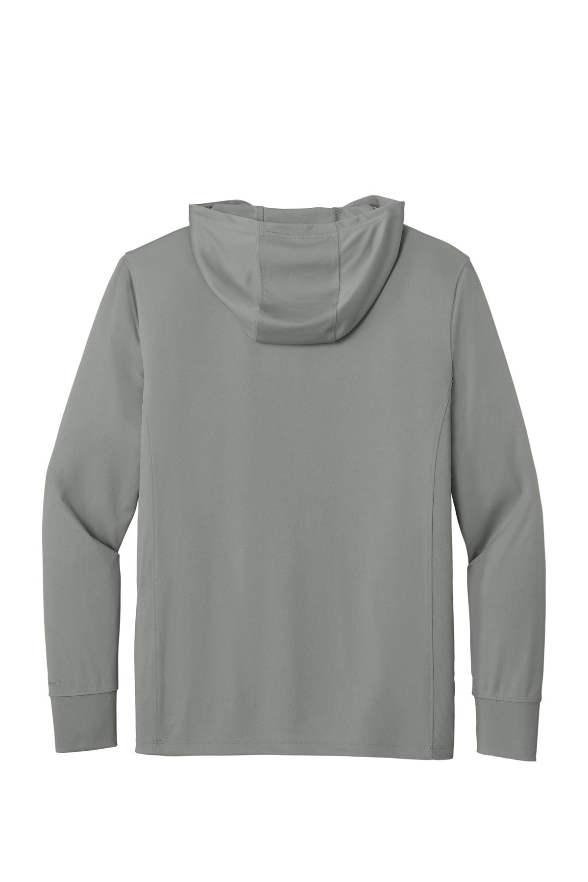 Rear View of AsphaltGry Carhartt Force Sun Defender Long Sleeve Hooded T-Shirt CT106923
