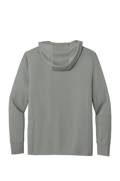 Rear View of AsphaltGry Carhartt Force Sun Defender Long Sleeve Hooded T-Shirt CT106923