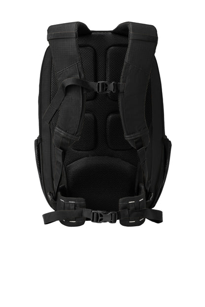 Rear View of Black Carhartt 25L Ripstop Backpack CTB0000481