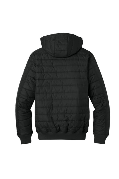 Rear View of Black Carhartt Gilliam Insulated Hooded Jacket CT106543