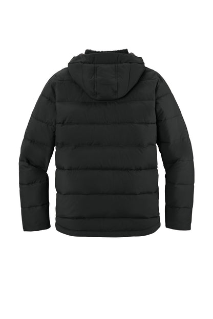 Rear View of Black Carhartt Montana Insulated Hooded Jacket CT107082