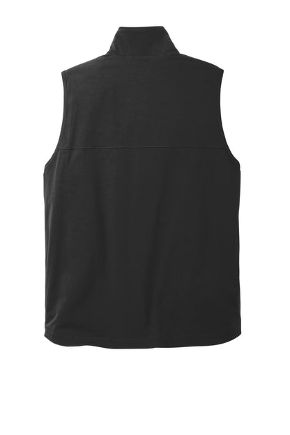 Rear View of Black Carhartt Super Dux Soft Shell Vest CT105535