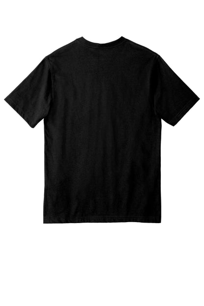 Rear View of Black Carhartt Workwear Pocket Short Sleeve T-Shirt. CTK87