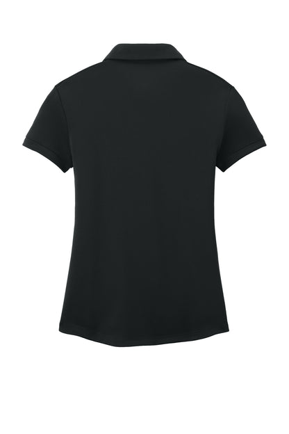 Rear View of Black Nike Women's Dri-FIT Players Modern Fit Polo. 811807