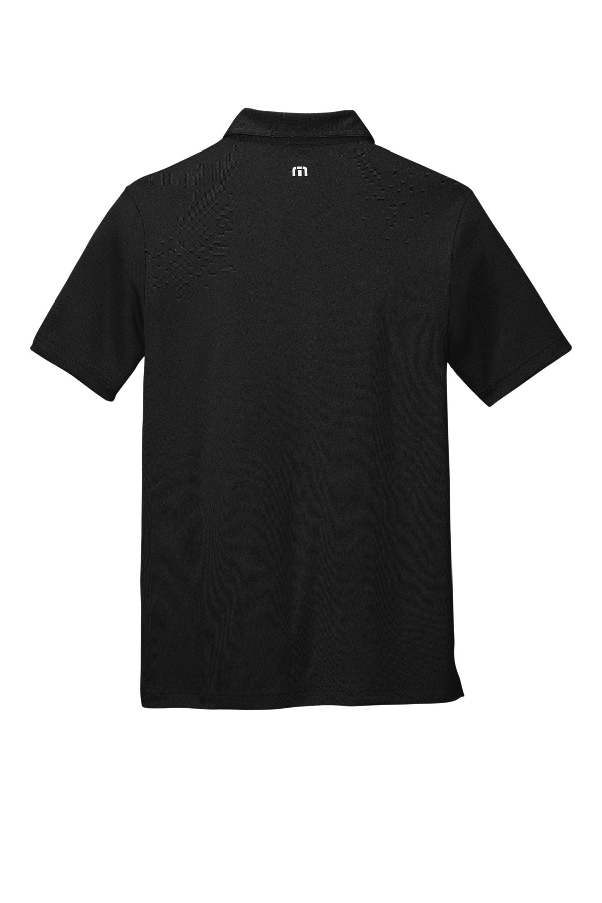 Rear View of Black TravisMathew Coto Performance Polo. TM1MU410
