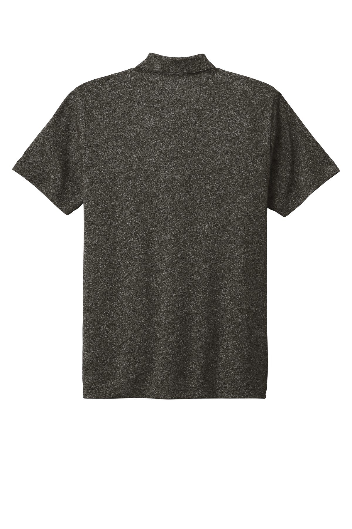 Rear View of Black Twist New Era Slub Twist Polo NEA301