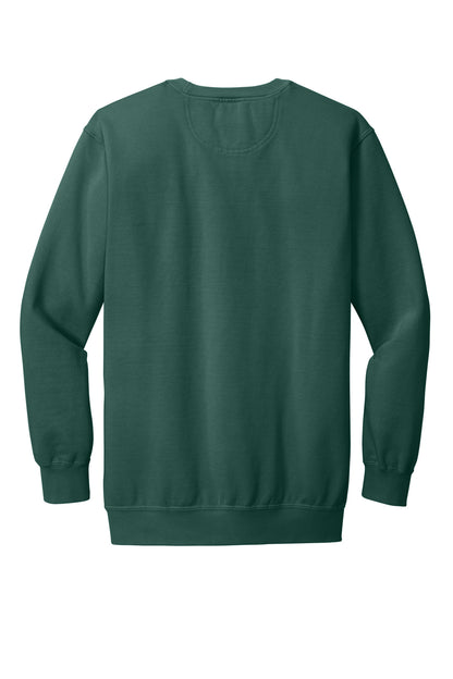 Rear View of Blue Spruce COMFORT COLORS Ring Spun Crewneck Sweatshirt. 1566