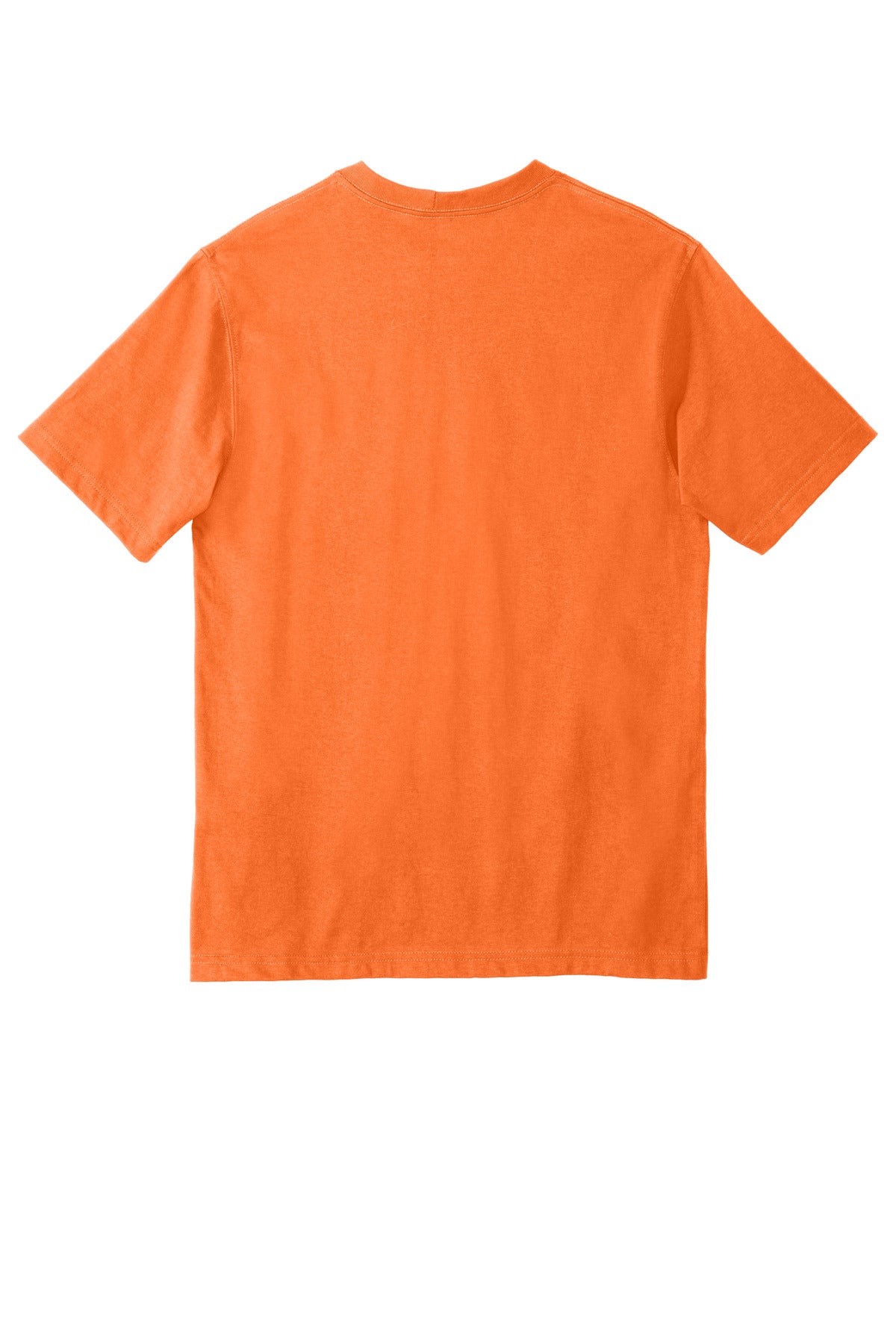 Rear View of BriteOrng Carhartt Workwear Pocket Short Sleeve T-Shirt. CTK87