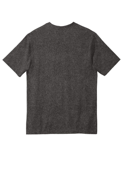 Rear View of Carbon Heather Carhartt Workwear Pocket Short Sleeve T-Shirt. CTK87