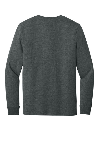 Rear View of CarbonHthr Carhartt Long Sleeve T-Shirt CT106921