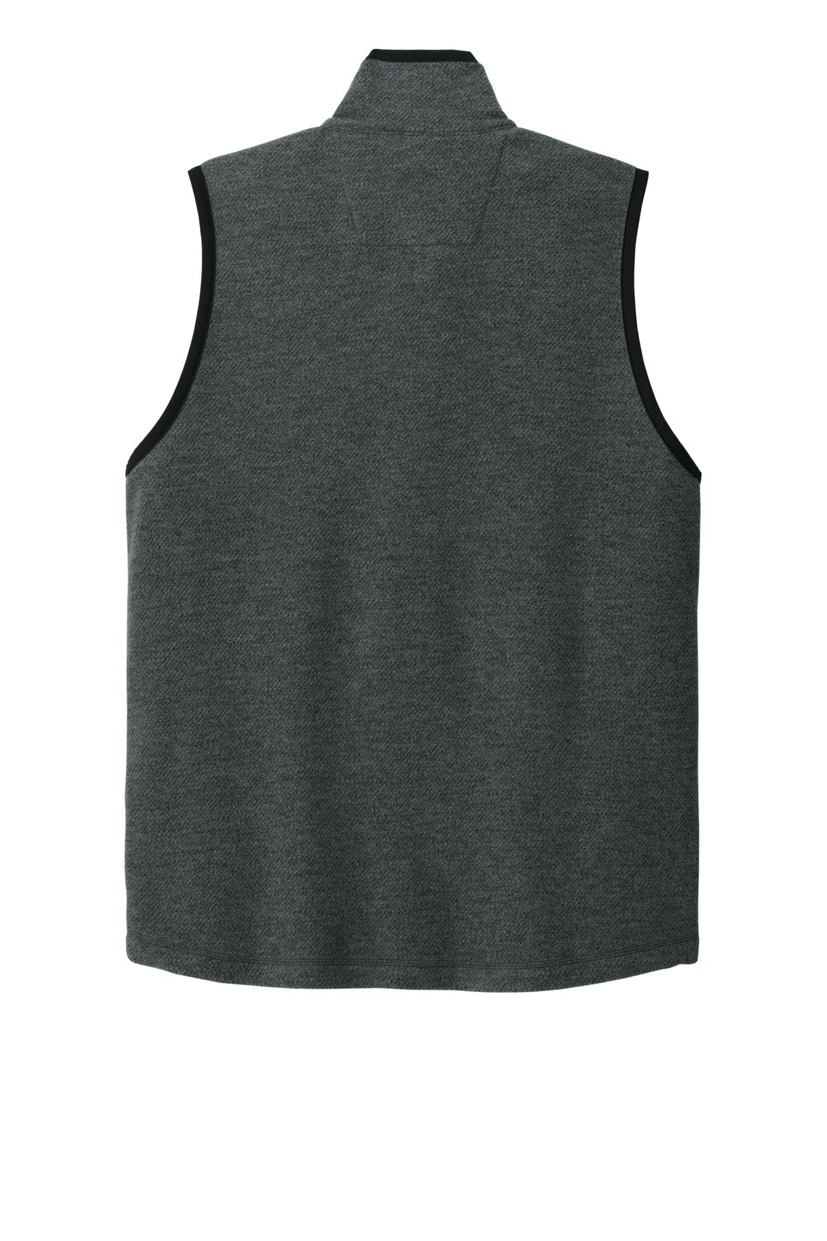 Rear View of CarbonHthr Carhartt Textured Fleece Vest CT106418