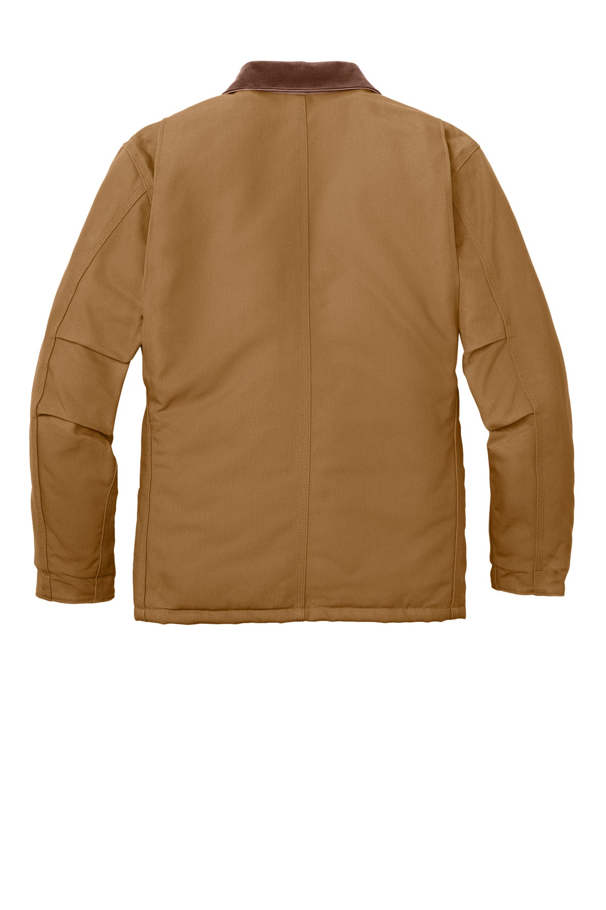 Rear View of CarharttBr Carhartt Tall Duck Traditional Coat. CTT106674