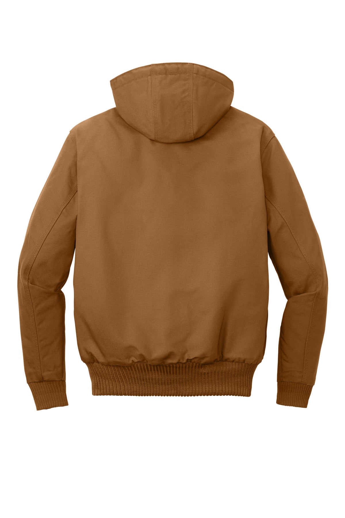 Rear View of CarharttBr Carhartt Tall Quilted-Flannel-Lined Duck Active Jac. CTT106677