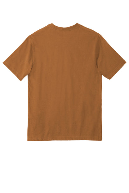 Rear View of CarharttBr Carhartt Workwear Pocket Short Sleeve T-Shirt. CTK87
