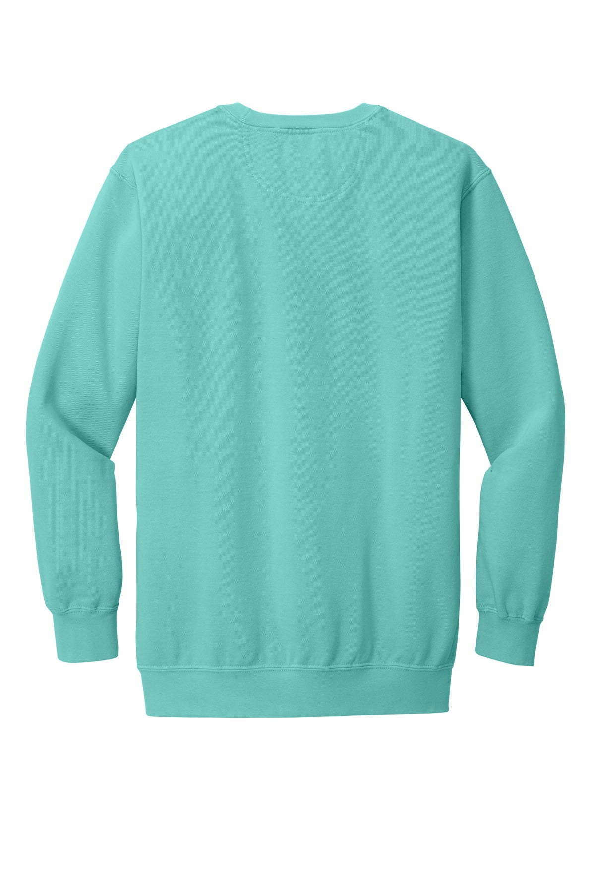 Rear View of Chalky Mint COMFORT COLORS Ring Spun Crewneck Sweatshirt. 1566