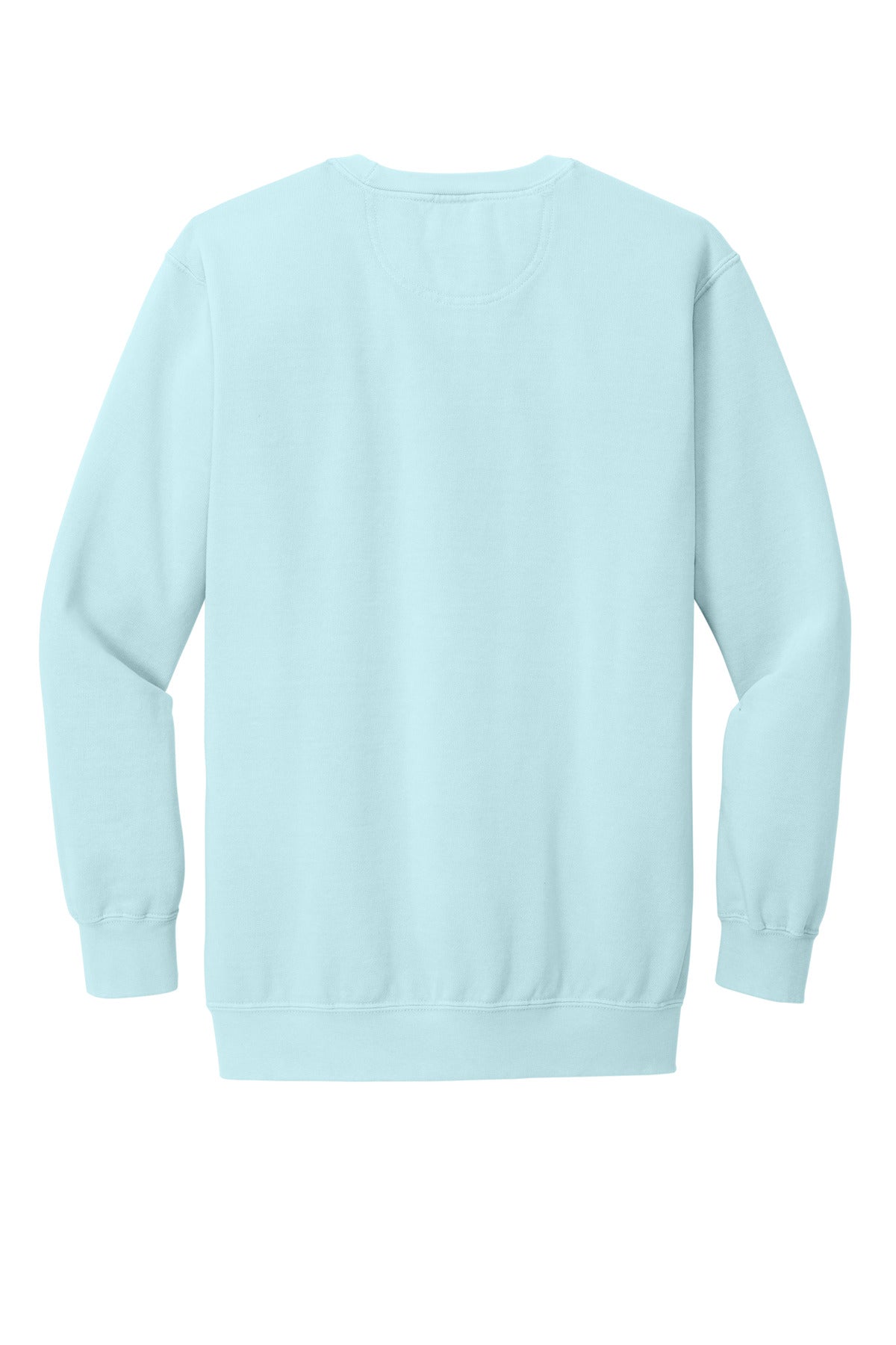 Rear View of Chambray COMFORT COLORS Ring Spun Crewneck Sweatshirt. 1566