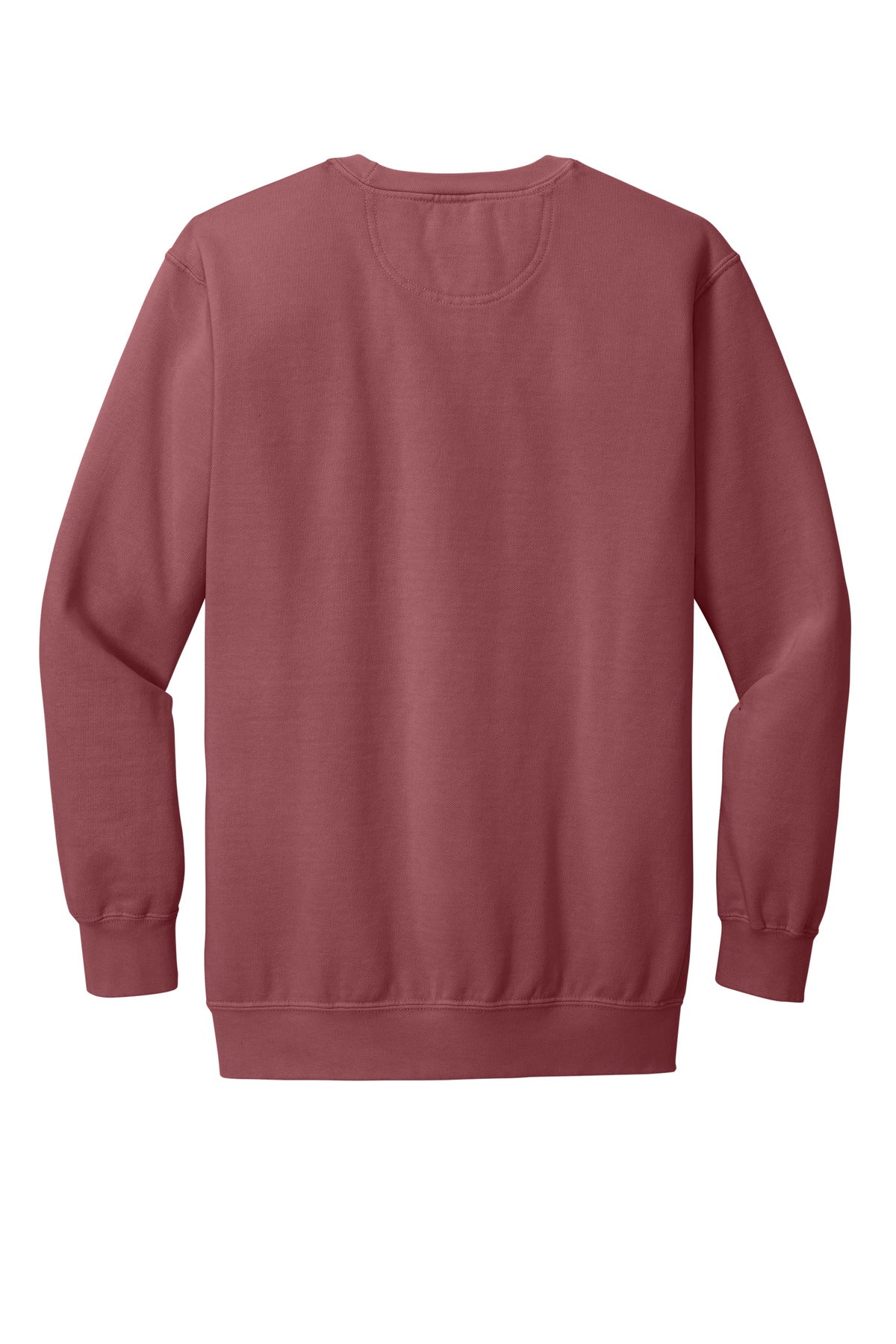 Rear View of Crimson COMFORT COLORS Ring Spun Crewneck Sweatshirt. 1566