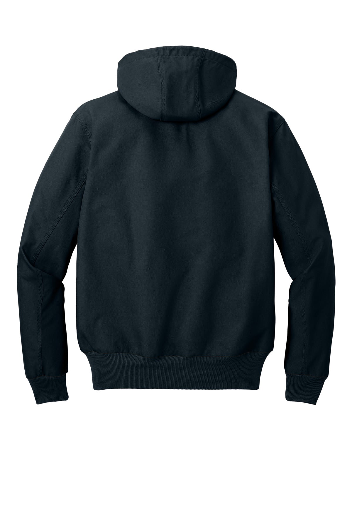 Rear View of DarkNavy Carhartt Thermal-Lined Duck Active Jac. CT106678