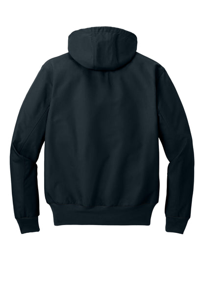 Rear View of DarkNavy Carhartt Thermal-Lined Duck Active Jac. CT106678