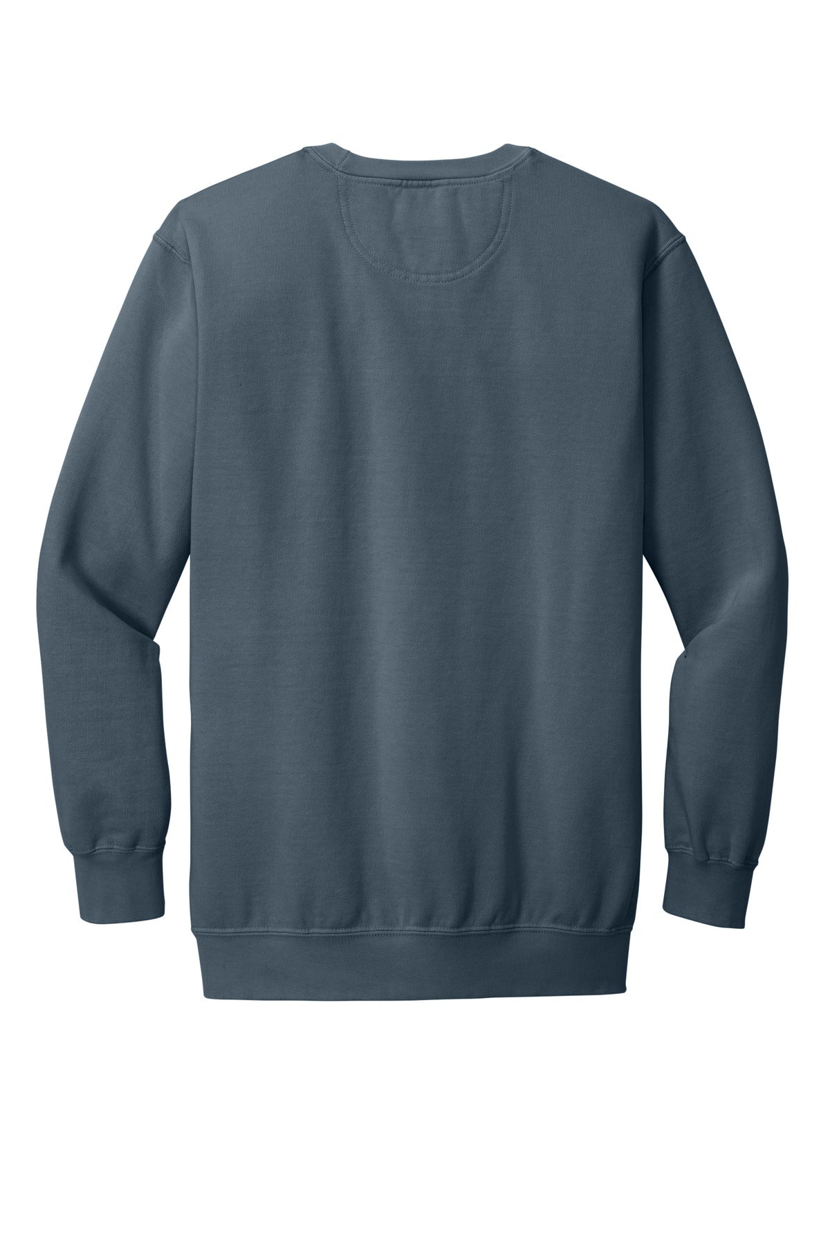Rear View of Denim COMFORT COLORS Ring Spun Crewneck Sweatshirt. 1566