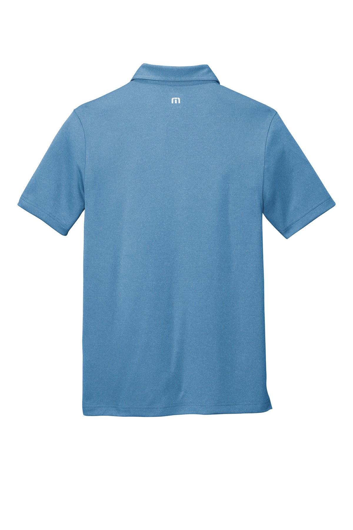 Rear View of FederalBlu TravisMathew Coto Performance Polo. TM1MU410