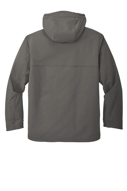 Rear View of Gravel Carhartt Super Dux Insulated Hooded Coat CT105533
