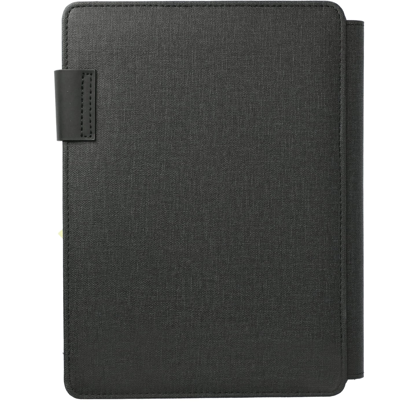 Rear View of Gray FSC® Mix Titus 5000 mAh Wireless Charging Journal plain