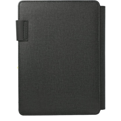 Rear View of Gray FSC® Mix Titus 5000 mAh Wireless Charging Journal plain