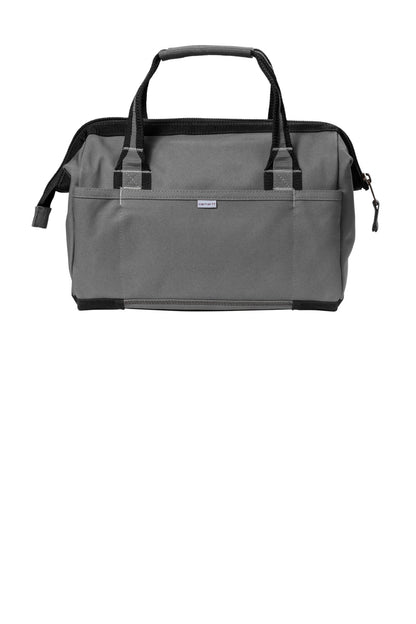 Rear View of Grey Carhartt Foundry Series 14" Tool Bag. CT89240105
