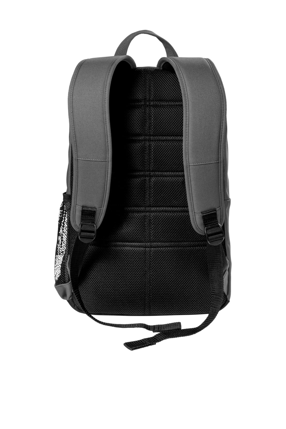 Rear View of Grey Carhartt Foundry Series Backpack. CT89350303