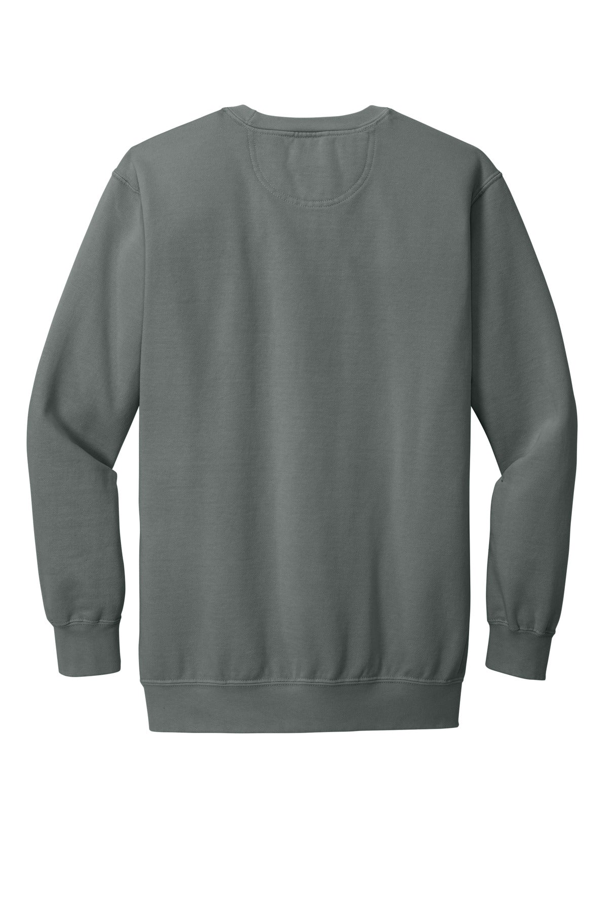 Rear View of Grey COMFORT COLORS Ring Spun Crewneck Sweatshirt. 1566