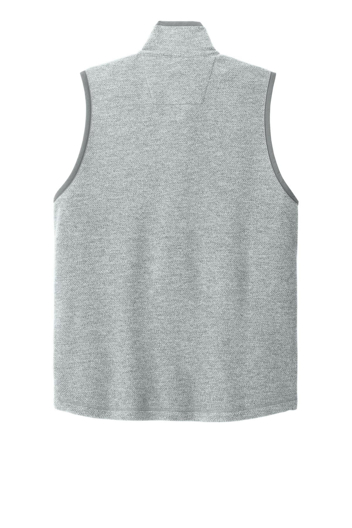 Rear View of HthrGrey Carhartt Textured Fleece Vest CT106418