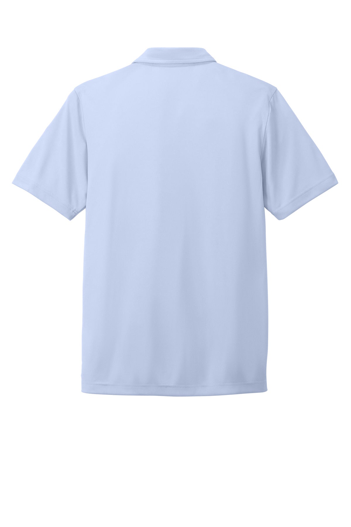 Rear View of KentBluHtr TravisMathew Coto Performance Chest Stripe Polo TM1MY400